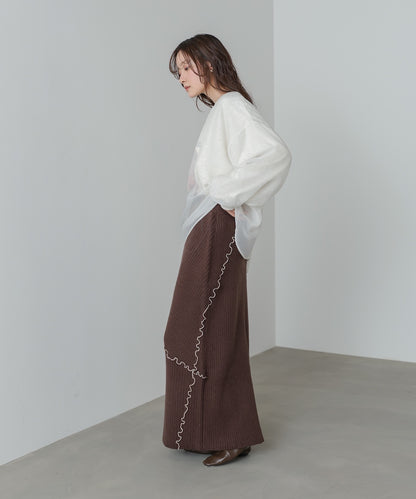 【セットアップ対応】ランダムメロウニットスカート