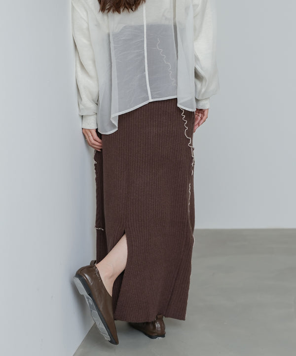 【セットアップ対応】ランダムメロウニットスカート