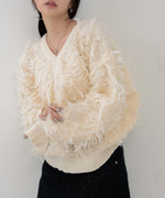 前後2WAYシャギーニットトップス