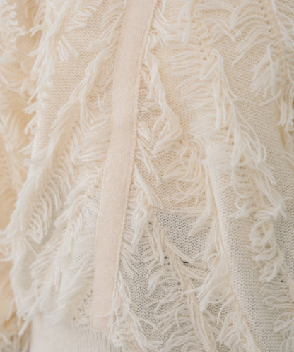 前後2WAYシャギーニットトップス