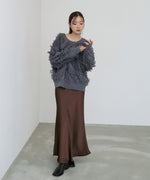 前後2WAYシャギーニットトップス