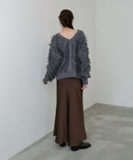 前後2WAYシャギーニットトップス