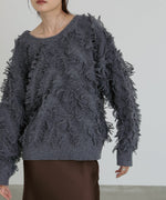 前後2WAYシャギーニットトップス