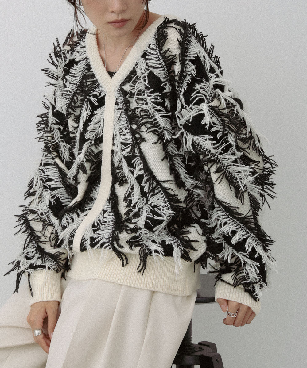 前後2WAYシャギーニットトップス