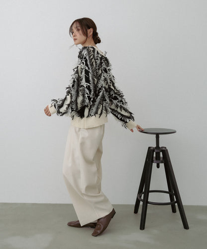 前後2WAYシャギーニットトップス