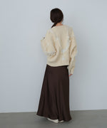 シャギージャガードニットトップス