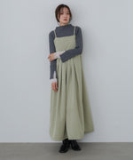 【選べるネック】チュールレイヤードリブニット