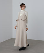 ペプラムキャミワンピース