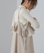 ペプラムキャミワンピース