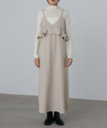 ペプラムキャミワンピース