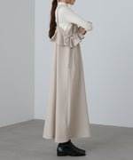 ペプラムキャミワンピース