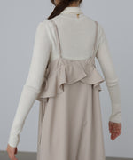 ペプラムキャミワンピース