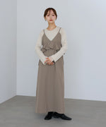 ペプラムキャミワンピース