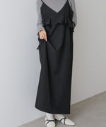 ペプラムキャミワンピース