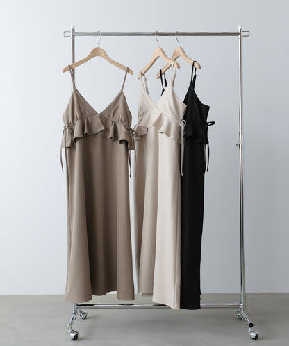 ペプラムキャミワンピース