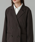 シアー切替ダブルテーラードジャケット