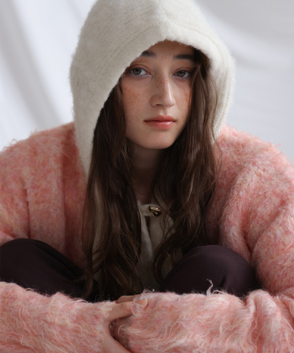 フーディーニットトップス