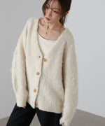 ブラッシュドニットカーディガン