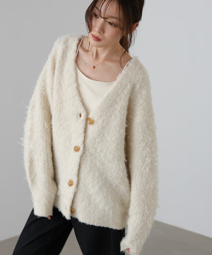 ブラッシュドニットカーディガン