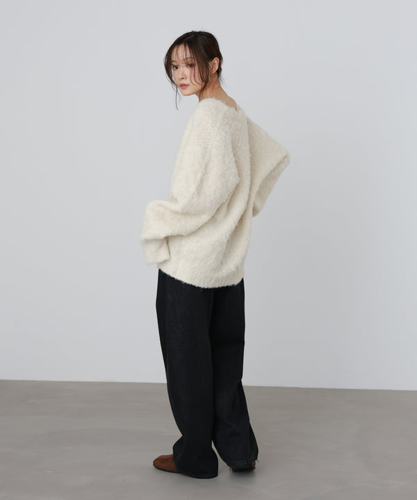 ブラッシュドニットカーディガン