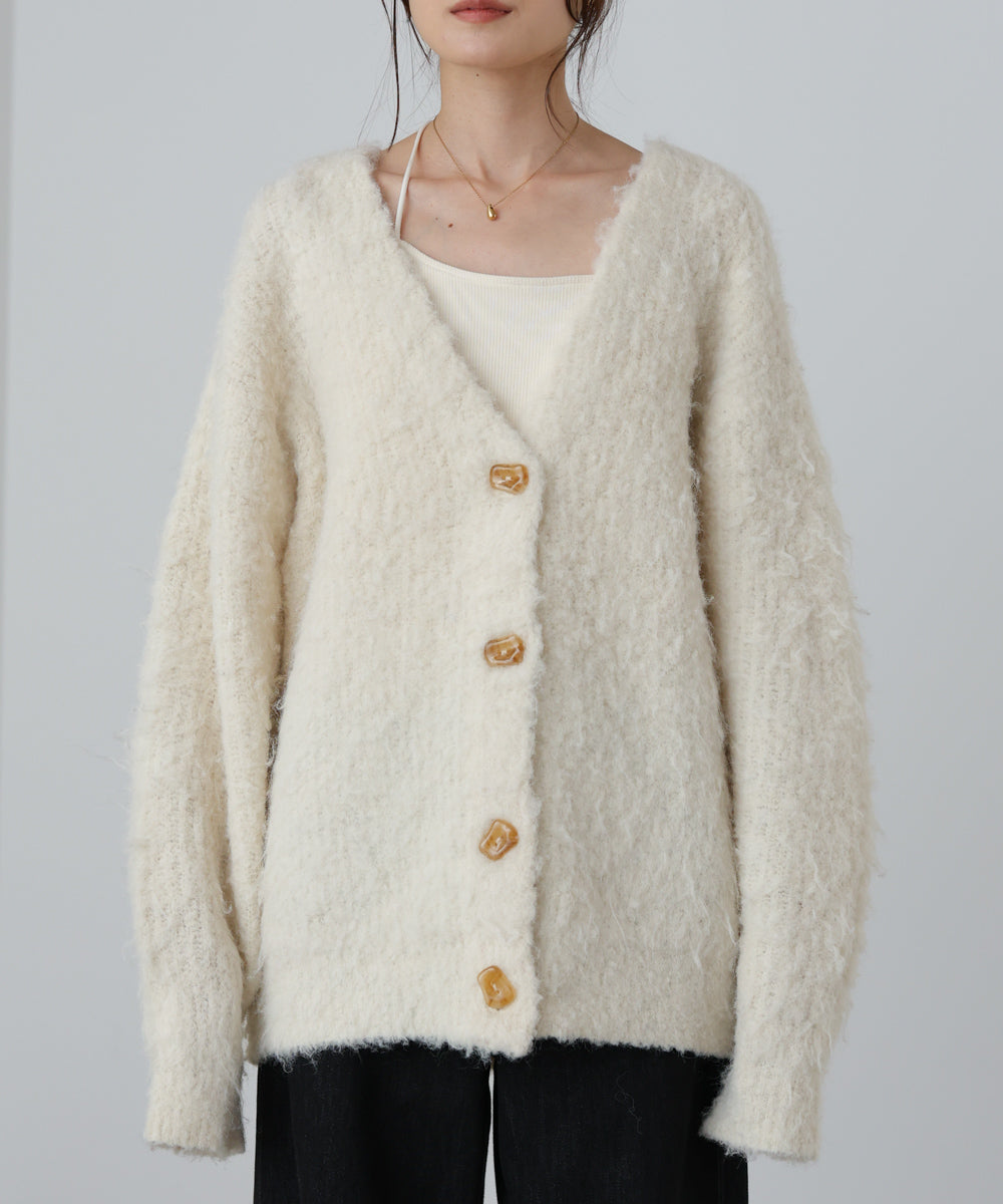 ブラッシュドニットカーディガン