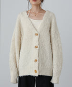 ブラッシュドニットカーディガン