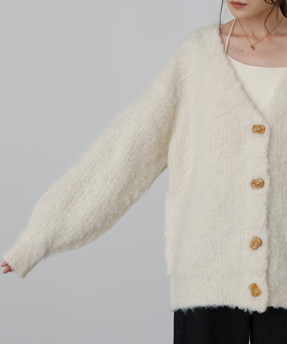 ブラッシュドニットカーディガン