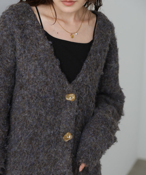 ブラッシュドニットカーディガン