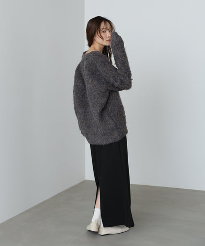 ブラッシュドニットカーディガン