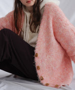 ブラッシュドニットカーディガン