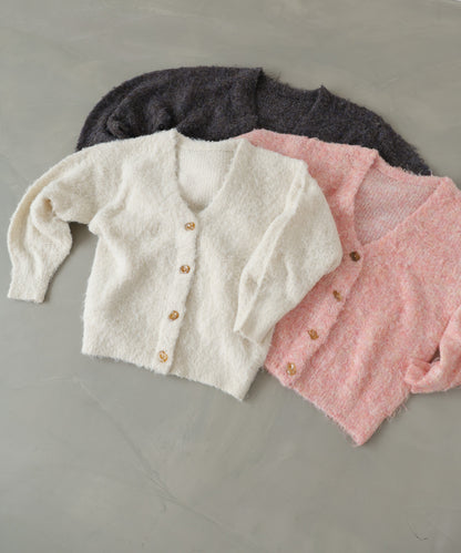 ブラッシュドニットカーディガン