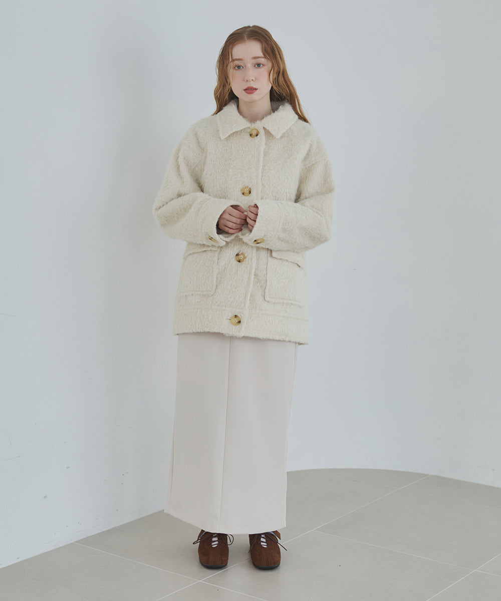 シャギーミドルアウター