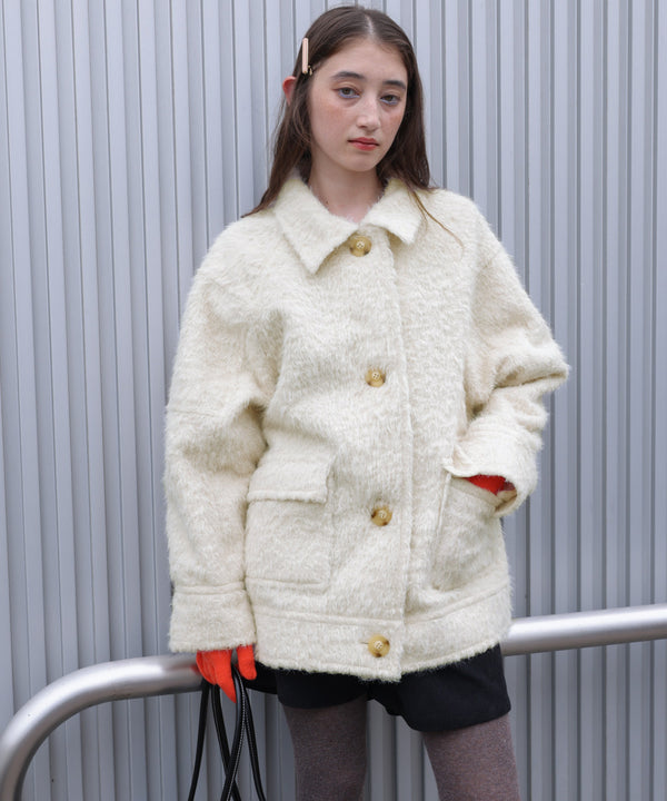 シャギーミドルアウター