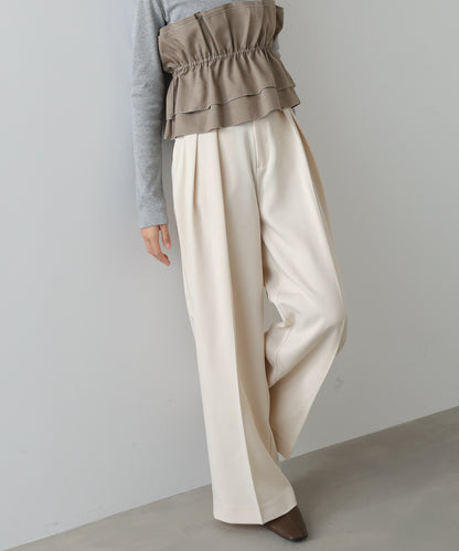 ツータックワイドパンツ