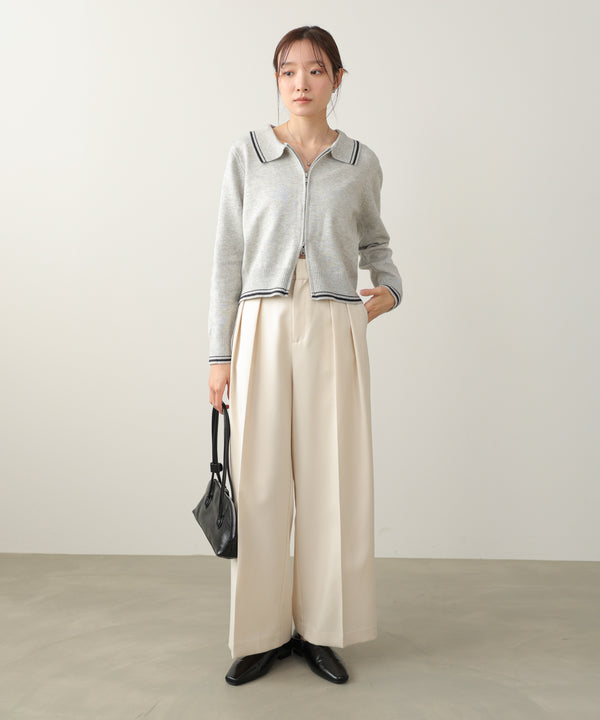 ツータックワイドパンツ