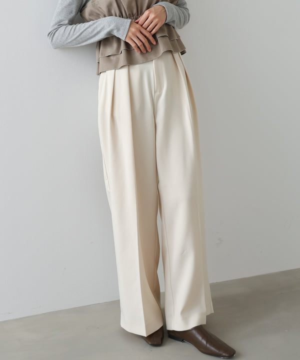 ツータックワイドパンツ