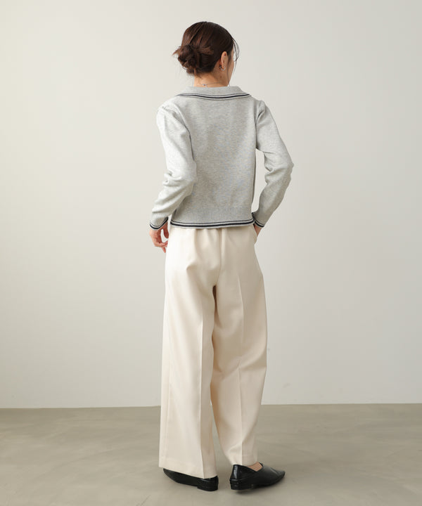 ツータックワイドパンツ