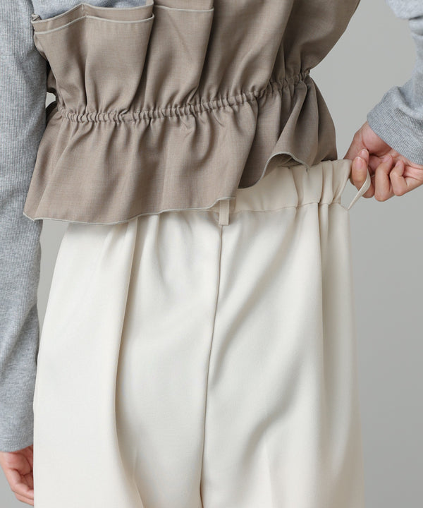 ツータックワイドパンツ