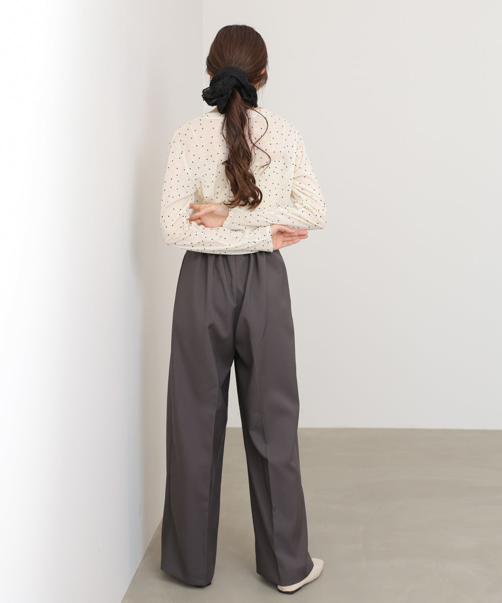 ツータックワイドパンツ