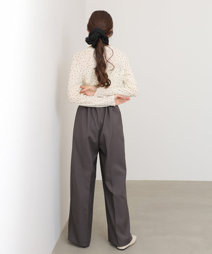 ツータックワイドパンツ