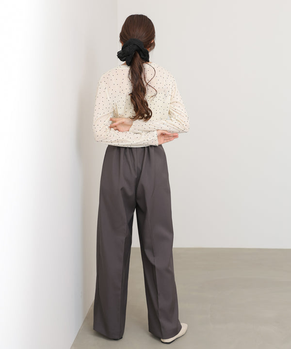 ツータックワイドパンツ