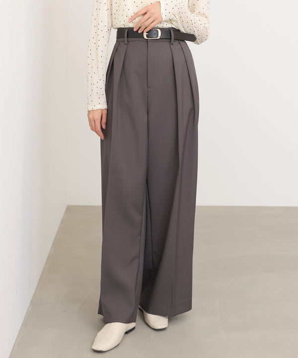ツータックワイドパンツ
