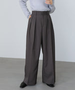ツータックワイドパンツ