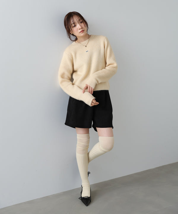 シャギーシャイニーニット