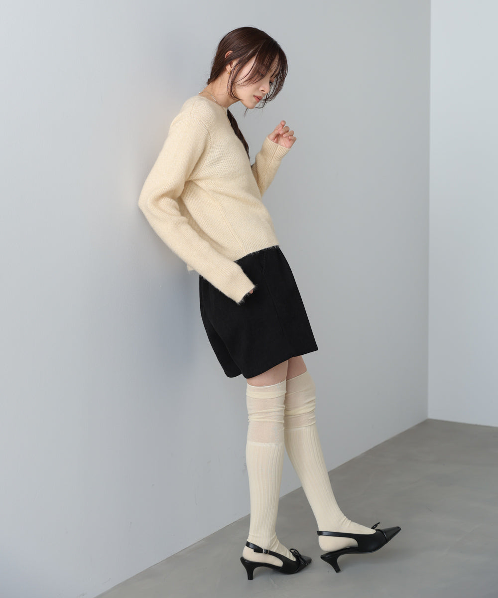 シャギーシャイニーニット