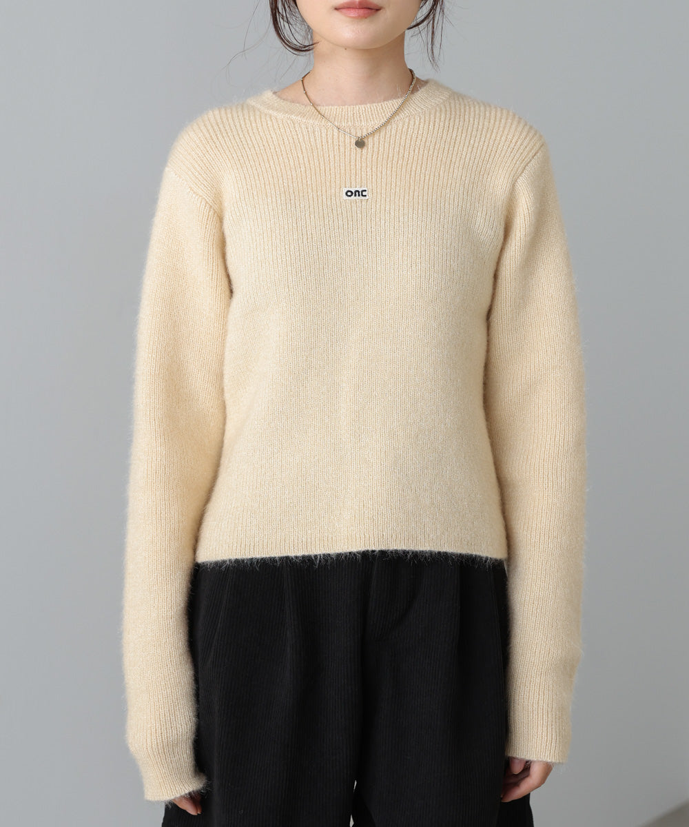 シャギーシャイニーニット