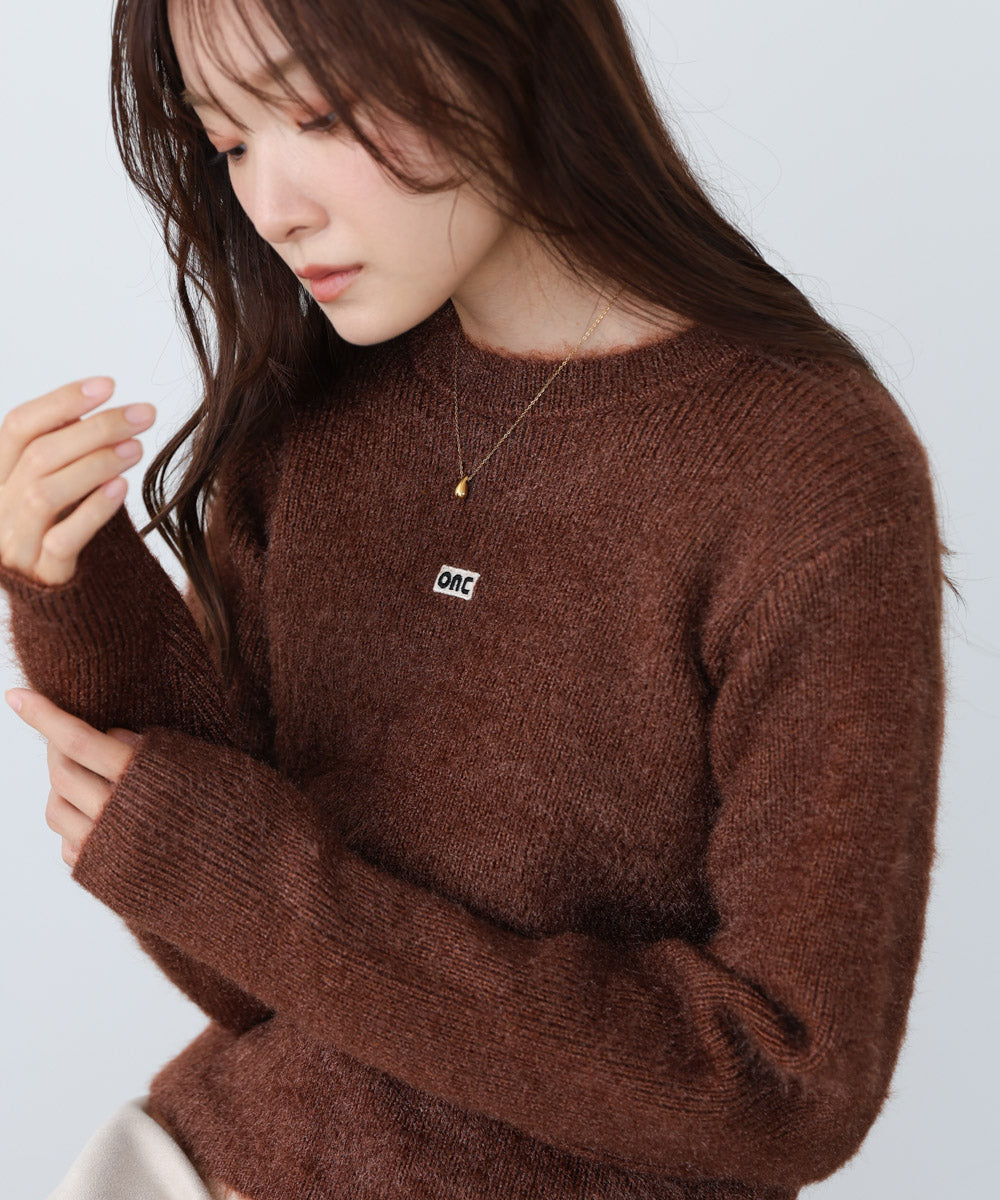 シャギーシャイニーニット