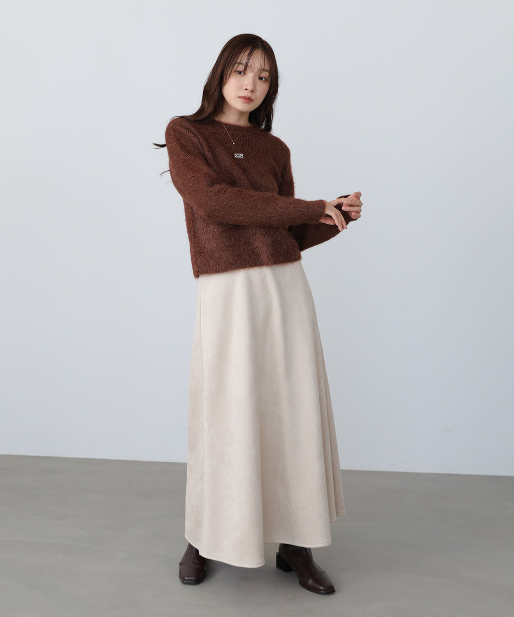 シャギーシャイニーニット