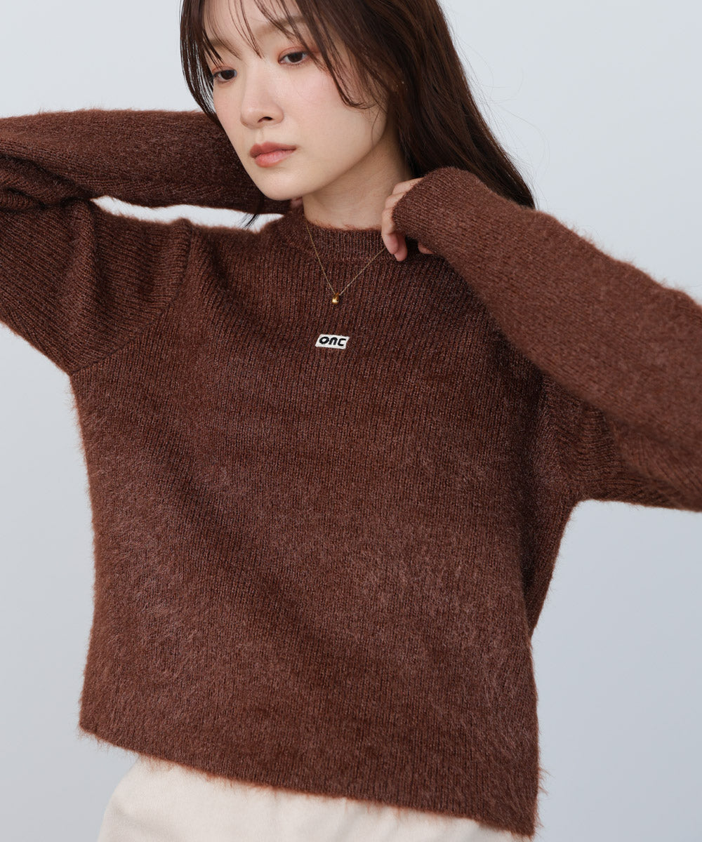 シャギーシャイニーニット