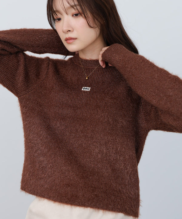 シャギーシャイニーニット